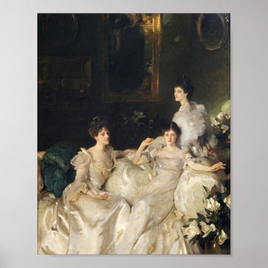 Die Schwestern von Wyndham Lady Elcho, Frau Adeane Poster (Vorne)