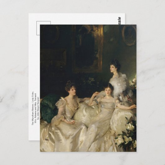Die Schwestern von Wyndham von John Singer Sargent Postkarte (Vorne/Hinten)