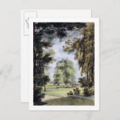 Die Schwesternbäume, Kew Gardens, Teller 8 von "Ke Postkarte (Vorne/Hinten)