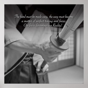 Die Schwierigkeit muss leicht gemacht werden. Poster