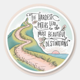 Die schwierigsten Trassenaufkleber Runder Aufkleber