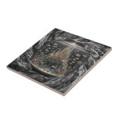 Die schwimmende Fischschale Keramikfliese (Seite)