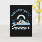 Die Schwimmer werden die Welt regieren Karte (Gelbe Blume)