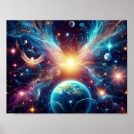 Die Schwingung des Universums Poster