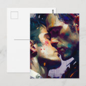 Die Schwulenliebhaber Kiss Postkarte (Vorne/Hinten)