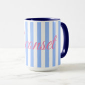 Die Sconset Blue Stripe-Tasse Tasse (VorderseiteRechts)