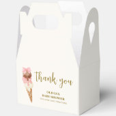 Die Scoop Bow Ice Cream Baby Dusche Vielen Dank Geschenkschachtel (Offen)