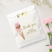 Die Scoop Bow Ice Cream Baby Dusche Vielen Dank Geschenktütchen (Versiegelt)