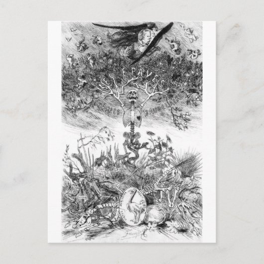 Die Scraps-Vintage Felicien Rops Postkarte (Vorderseite)