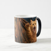 Die Scream-Katze-Parodie-Kunst Verwandlungstasse (VorderseiteRechts)