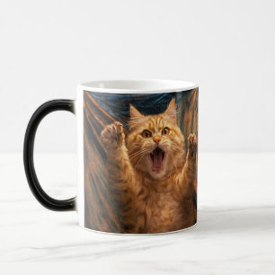 Die Scream-Katze-Parodie-Kunst Verwandlungstasse