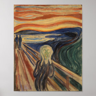 Die Scream-Malerei - Edvard Munch - 1910 Poster