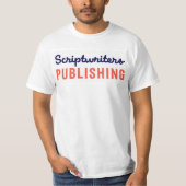 Die Scriptwriters, die blaues T-Shirt (Vorderseite)