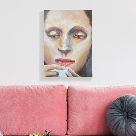 Die Seamstress Leinwanddruck (Insitu (Wohnzimmer))