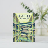 Die Seattle Public Library Central Branch USA Postkarte (Stehend Vorderseite)