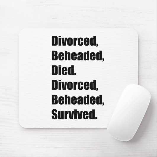 Die sechs Ehefrauen von Henry VIII Mousepad (Mit Mouse)