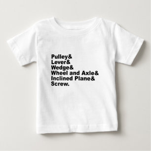 Die sechs einfachen Maschinen von Archimedes Baby T-shirt