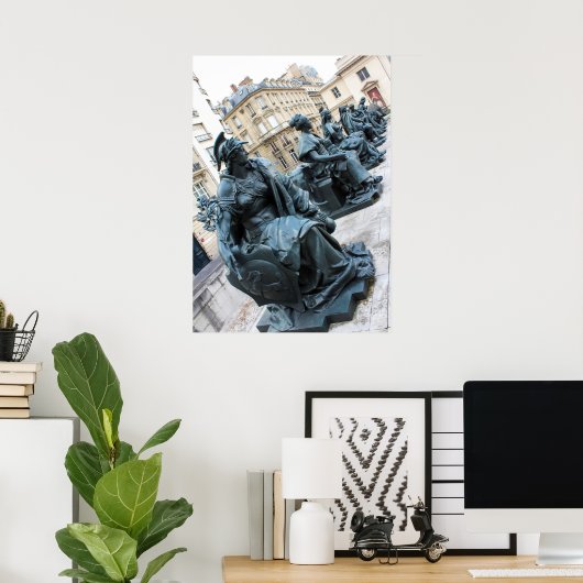 Die sechs Kontinente im Musee d'Orsay Poster (Heimbüro)