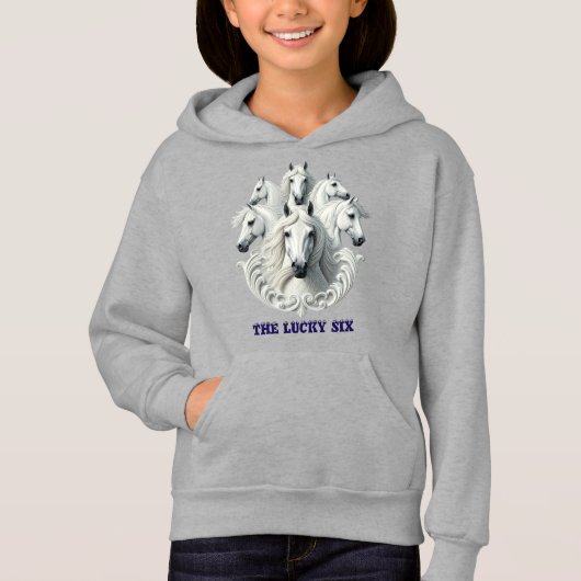 DIE SECHS PFERDE HOODIE (Vorderseite)