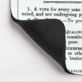 Die sechs Punkte der Charter der Leute Mousepad (Ecke)