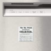 Die sechs Punkte der Volkscharta Magnet (In Situ (Geschirrspüler))
