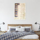 Die sechs Tage der Schöpfung Leinwanddruck (Insitu (Schlafzimmer))