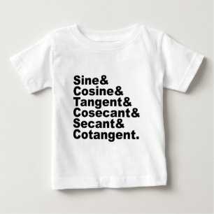 Die sechs trigonometrischen Funktionen der Trigono Baby T-shirt