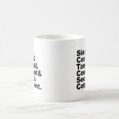 Die sechs Trigonometrischen Funktionen der Trigono Kaffeetasse (Mittel)