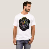 Die sechs unendlichen Petale des Lebens T-Shirt (Vorne ganz)