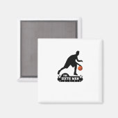 Die Sechste Mann-Basketball-Silhouette Magnet (Vorderseite/Rückseite)