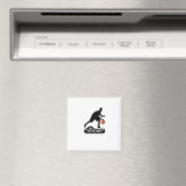 Die Sechste Mann-Basketball-Silhouette Magnet (In Situ (Geschirrspüler))