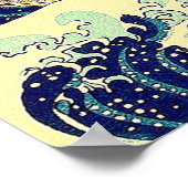 Die sechsunddreißigjährige Große Welle zeigt auf d Poster (Ecke)