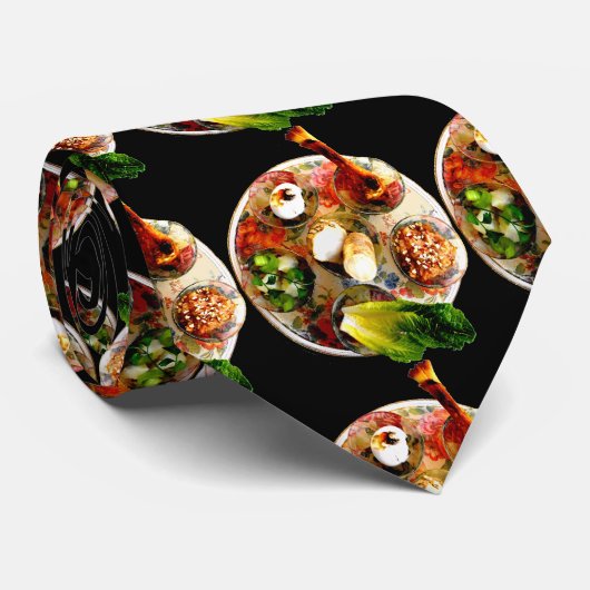 Die Seder Platte Krawatte (Gerollt)