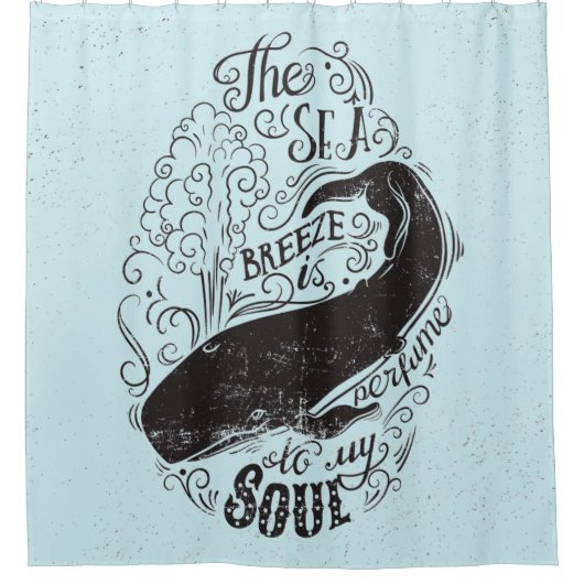 Die Seebrise ist- Parfüm Duschvorhang (Vorderseite)