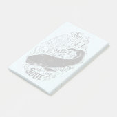 Die Seebrise ist- Parfüm Post-it Klebezettel (angewinkelt)