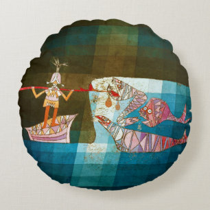 Die Seefahrer, Paul Klee Rundes Kissen