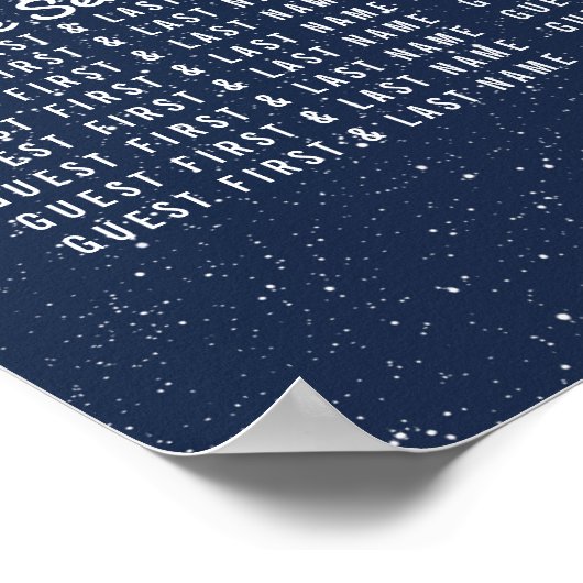 Die Seekarte für die Hochzeitskiste der Sternenflo Poster (Ecke)