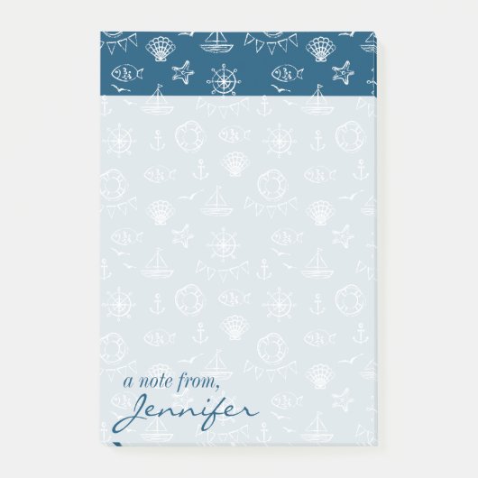 Die Seekreide, die Muster | zeichnet, addieren Post-it Klebezettel (Vorderseite)