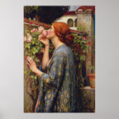 Die Seele der Rose von John William Waterhouse Poster (Vorne)