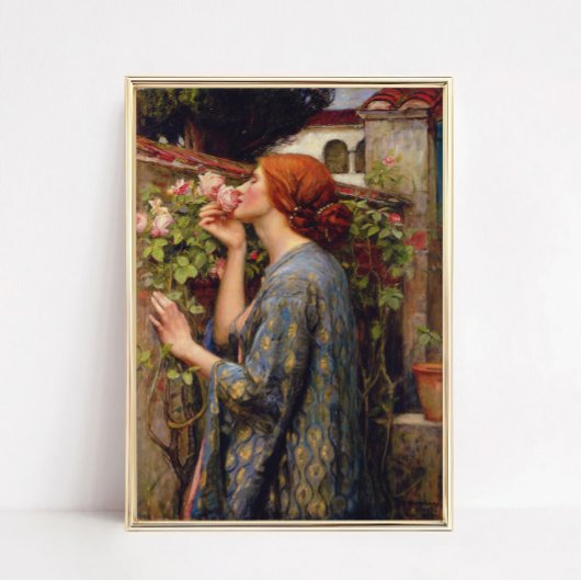 Die Seele der Rose von John William Waterhouse Poster