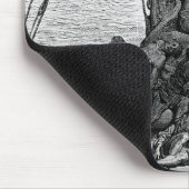 Die Seeleute beruhigt und gequält durch Durst Mousepad (Ecke)
