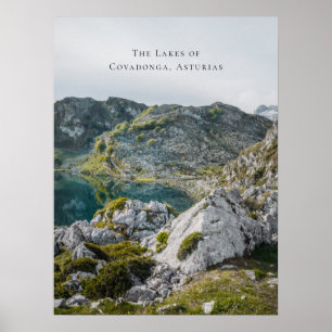 Die Seen von Covadonga, Asturien, Spanien Reise Poster