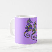 Die Seepferd-Regenbogen-Tasse Kaffeetasse (Vorderseite Links)