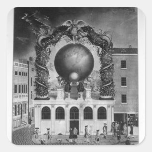 Die SeeSchulden von 1782 Quadratischer Aufkleber