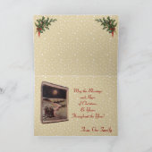 Die Segen der Weihnachtsgrußkarte Feiertagskarte (Innenseite)