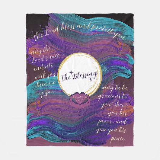 Die Segen-Fleece wirft die Lücke Fleecedecke (Vorderseite)