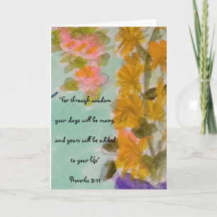 Die Segnungen am Geburtstag Karte