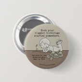 Die Segnungen begannen irgendwo Button (Vorne & Hinten)