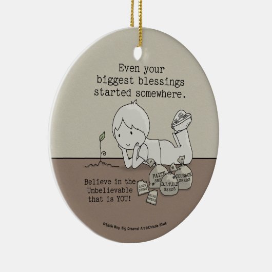 Die Segnungen begannen irgendwo Keramikornament (Rechts)