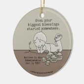 Die Segnungen begannen irgendwo Keramikornament (Links)